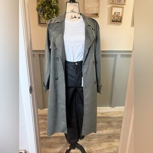 Grayish Trench Coat